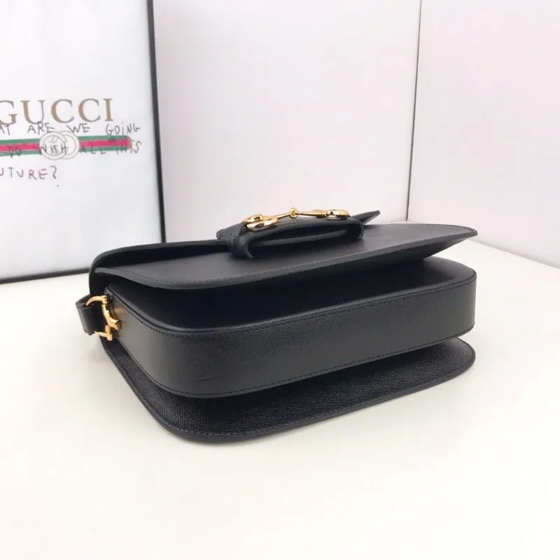 VELORA - Horsebit 1955 Shoulder Bag Black