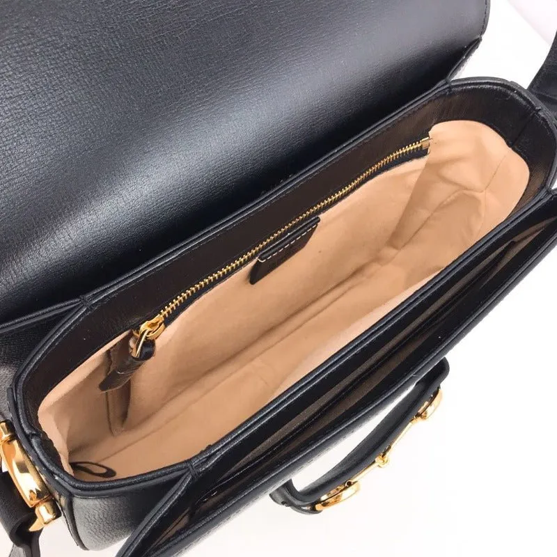 VELORA - Horsebit 1955 Shoulder Bag Black