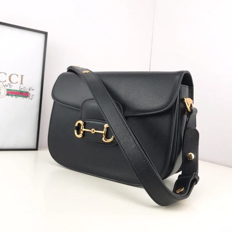 VELORA - Horsebit 1955 Shoulder Bag Black