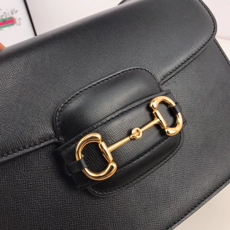 VELORA - Horsebit 1955 Shoulder Bag Black