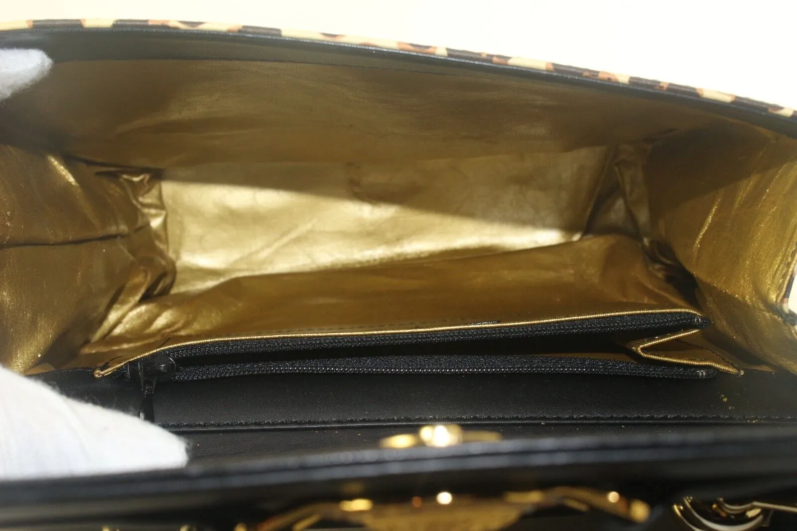 Versace Baroque Kelly Top Handle Flap 2way Crossbody Bag 1VER822K