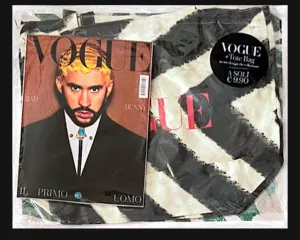 VOGUE Magazine Italia July 2024 BAD BUNNY   Tote Bag Adelaide Cioni SEALED