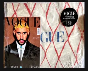 VOGUE Magazine Italia July 2024 BAD BUNNY   Tote Bag Adelaide Cioni SEALED