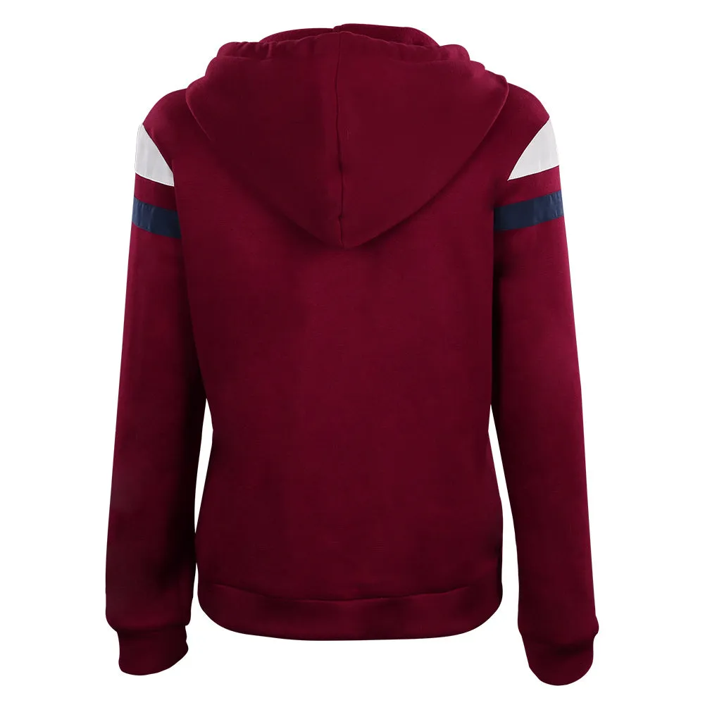 Wanda Vision Scarlet Witch Hoodie Cosplay Costume  Halloween Carnival Suit