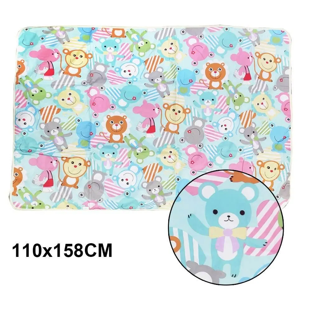 Waterproof Baby Changing Mat - Reusable Cartoon Design