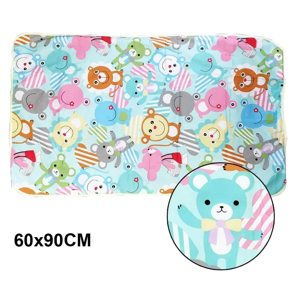 Waterproof Baby Changing Mat - Reusable Cartoon Design