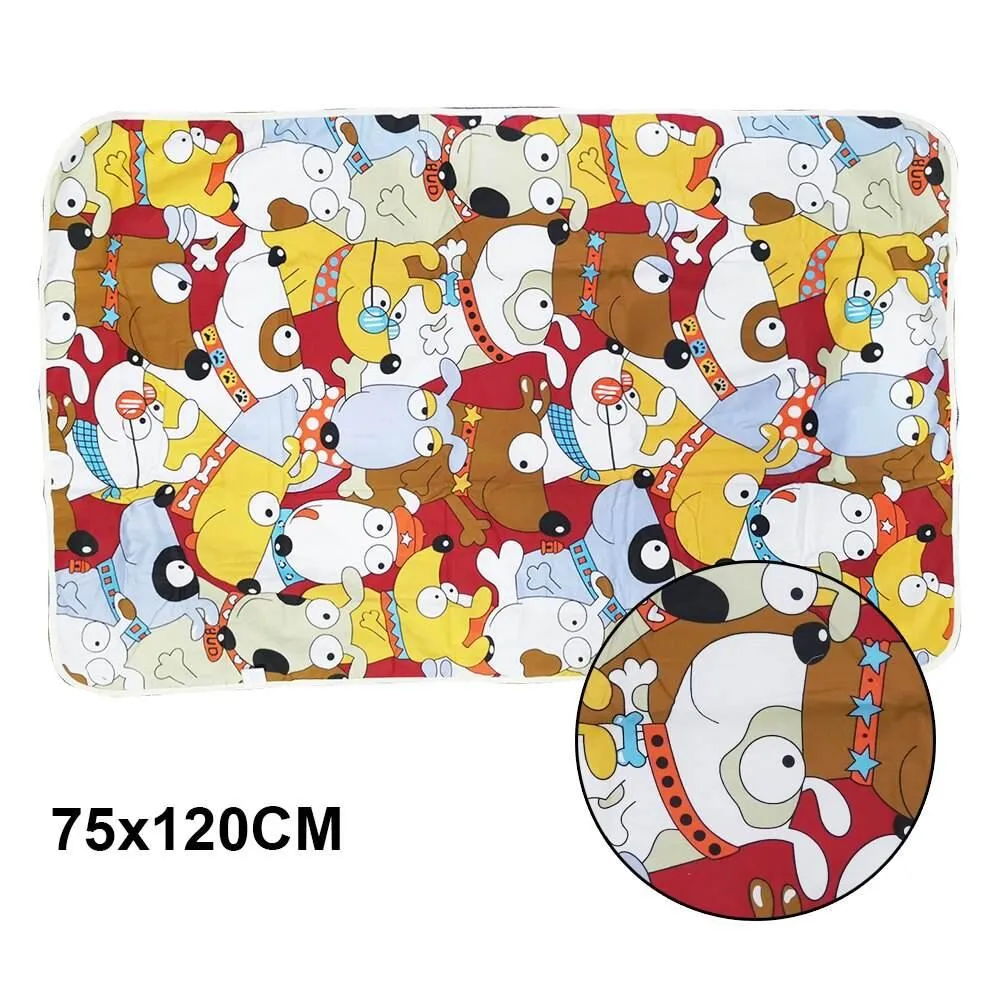 Waterproof Baby Changing Mat - Reusable Cartoon Design