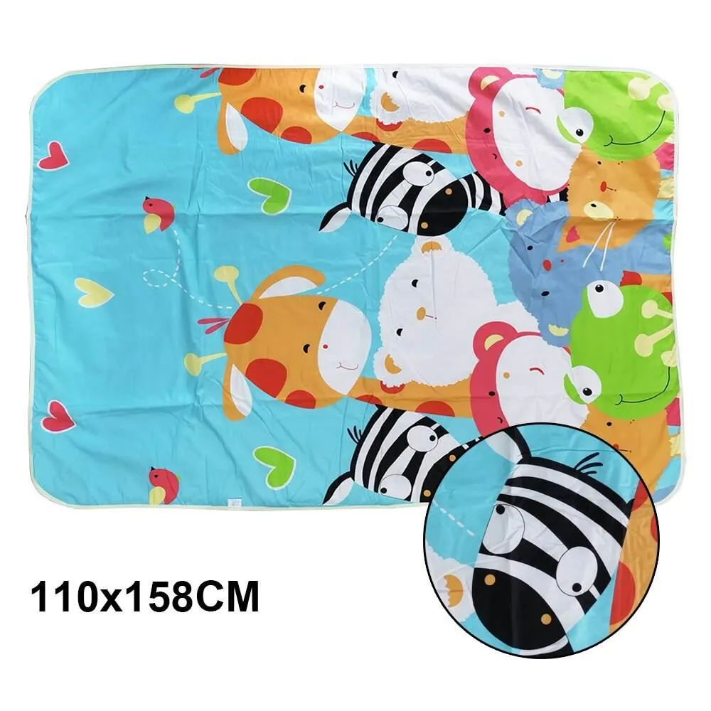 Waterproof Baby Changing Mat - Reusable Cartoon Design