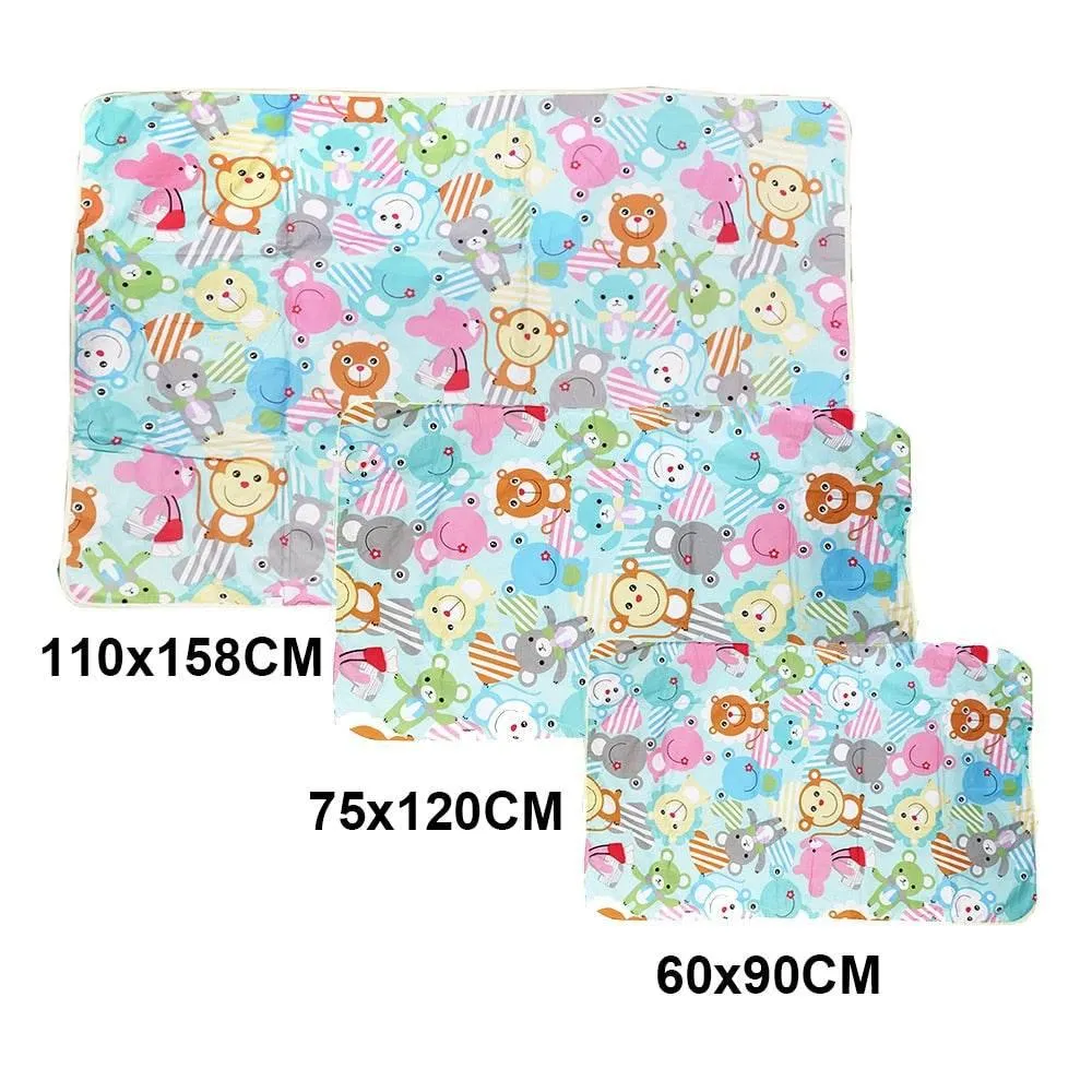 Waterproof Baby Changing Mat - Reusable Cartoon Design