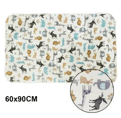 Waterproof Baby Changing Mat - Reusable Cartoon Design
