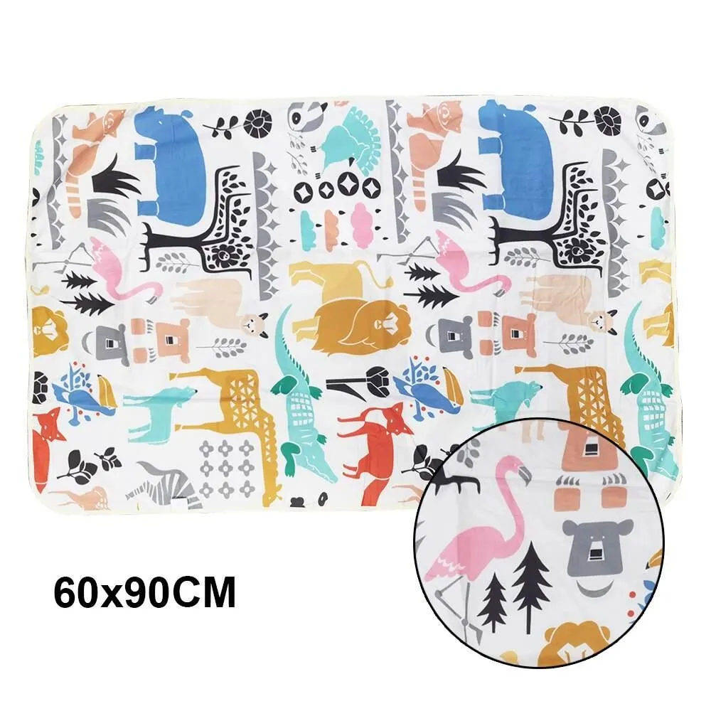Waterproof Baby Changing Mat - Reusable Cartoon Design