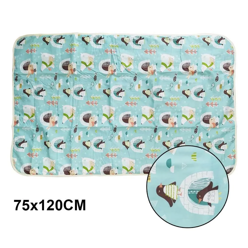 Waterproof Baby Changing Mat - Reusable Cartoon Design