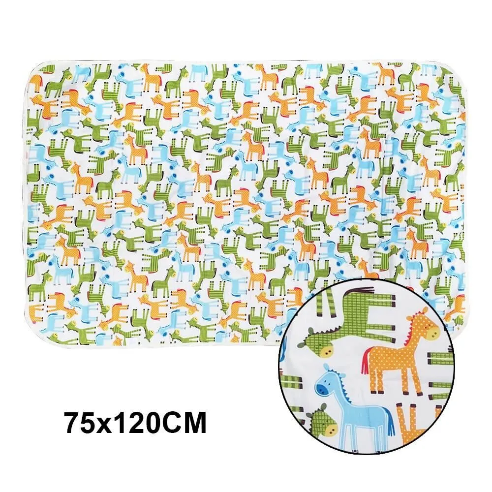 Waterproof Baby Changing Mat - Reusable Cartoon Design
