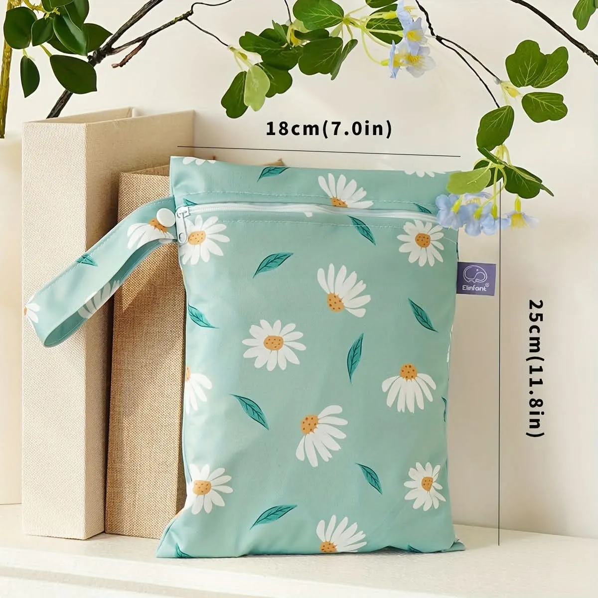 Waterproof Diaper Bags with Dual-Compartment Organizer