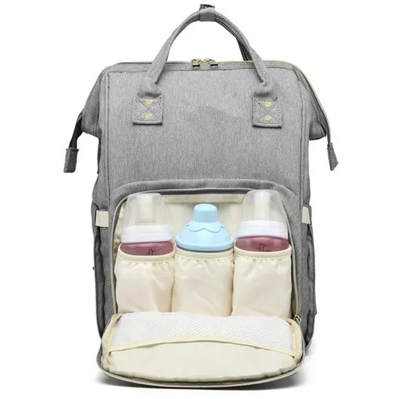 Waterproof USB Diaper Bag Baby Care Large Capacity Mom Backpack