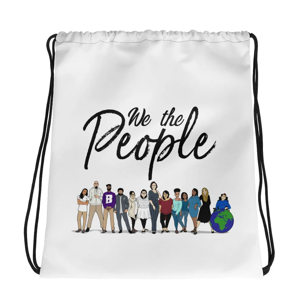 We the People - Bold - Black - Drawstring bag