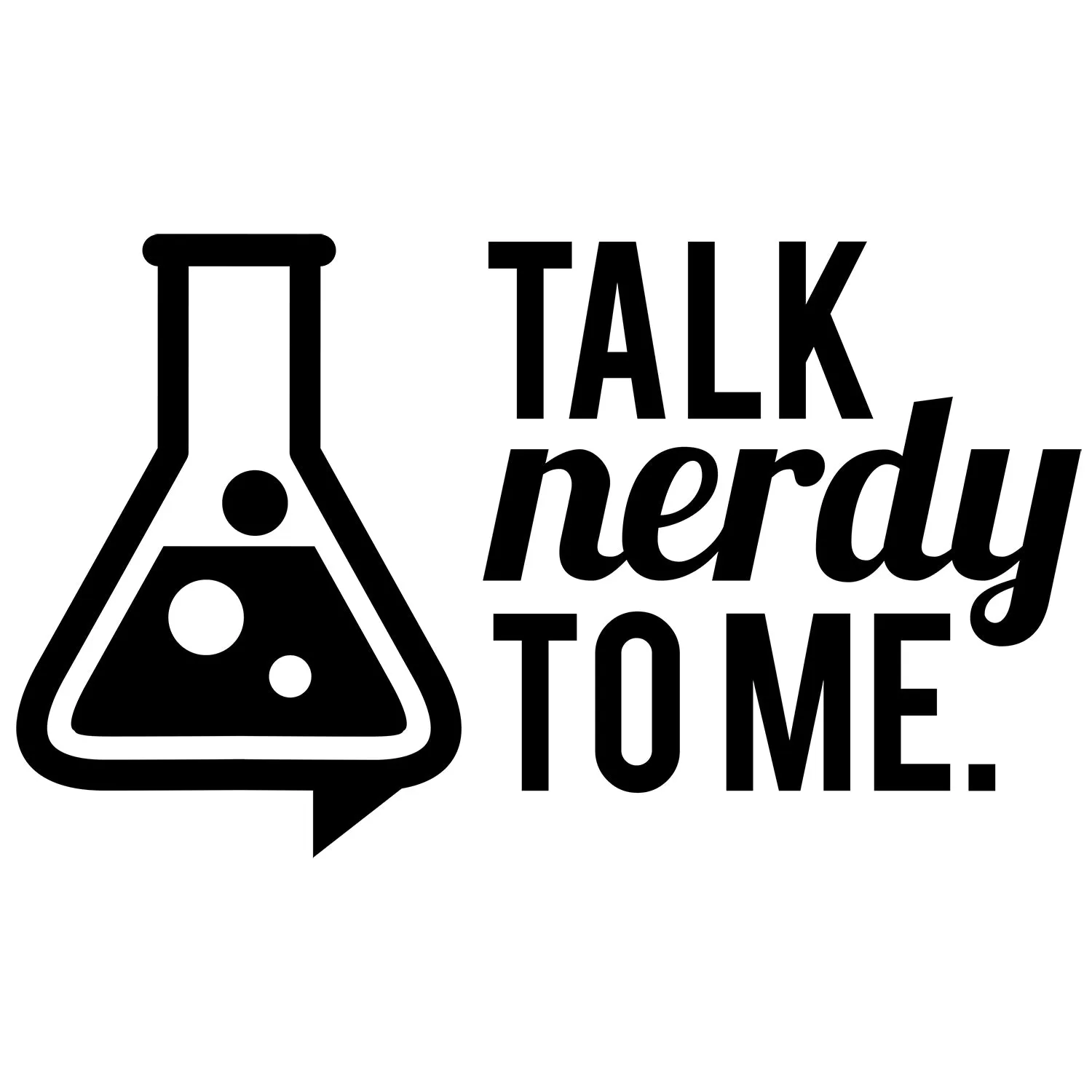 Weird Science Talk Nerdy To Me Official Tote Bag (Natural)