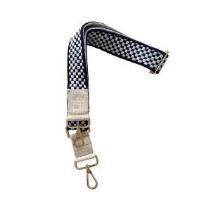 Wholesale: Woven Bag Strap Navy/White