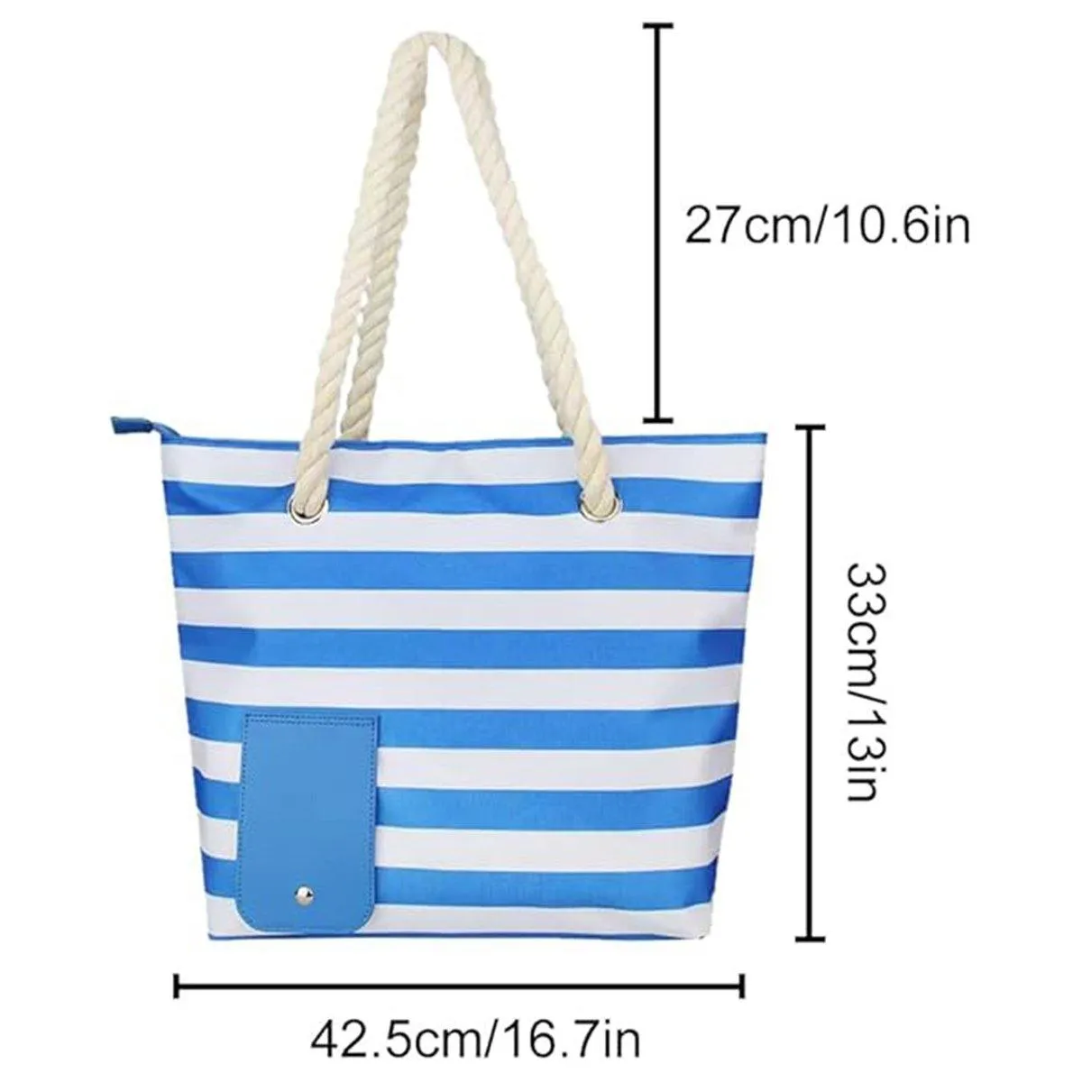 Wine Bag Picnic Tote Striped Outdoor Beach Camping Storage Bag Portable Travel