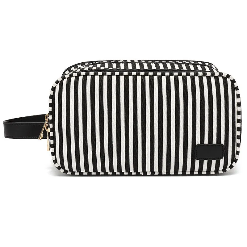 Women Canvas Toiletry Bags Waterproof Canvas Dopp Kit Cosmetic Bag