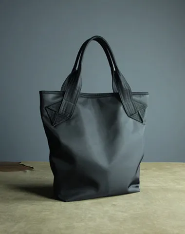 Womens Light Gray Nylon Shoulder Tote Bags Best Light Gray Nylon Tote Handbag Shopper Bags Purse for Ladies