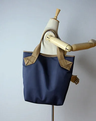 Womens Light Gray Nylon Shoulder Tote Bags Best Light Gray Nylon Tote Handbag Shopper Bags Purse for Ladies