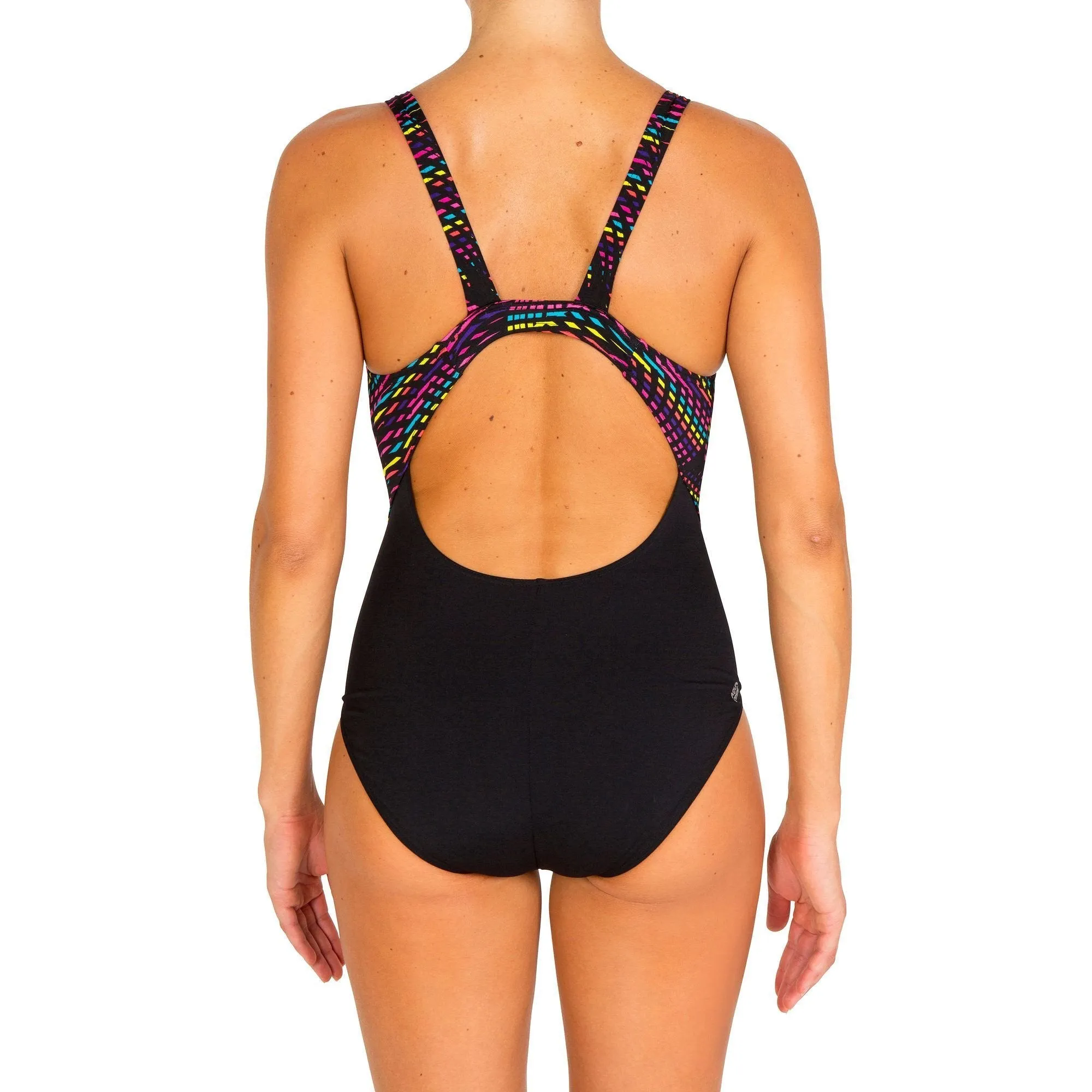 Women's One-Piece Swimsuit Pint Kamiye Plum chlorine resistant