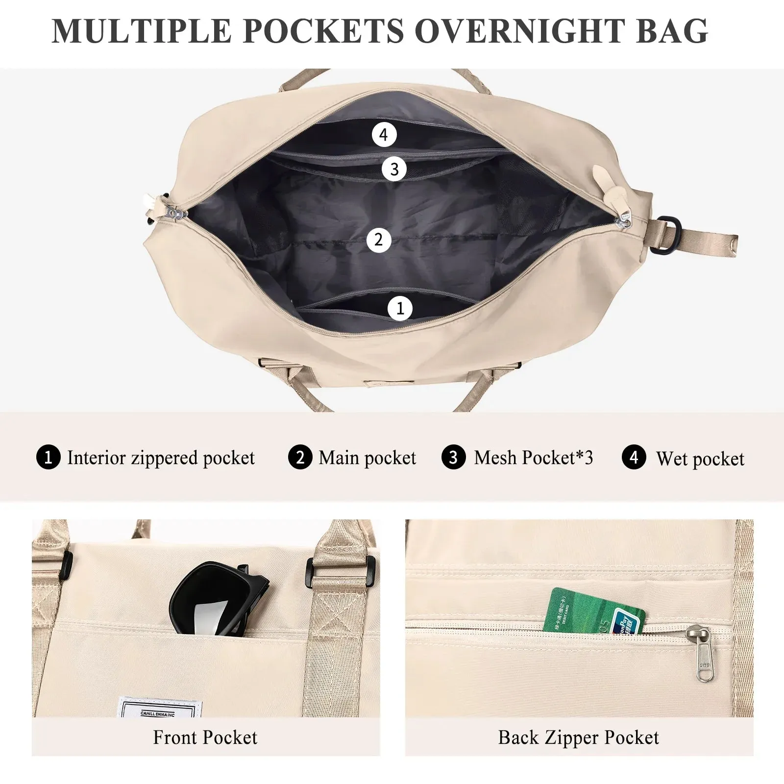 Womens Travel Duffel Bag