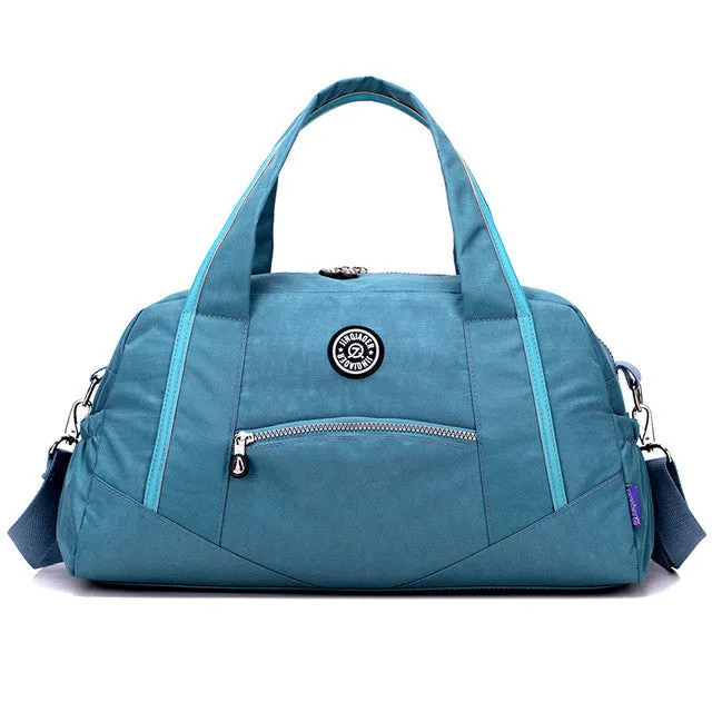 Women's Vintage Casual Tote Travel Bags Waterproof Handbags - Rose/Blue/Black/Red/Purple/Khaki