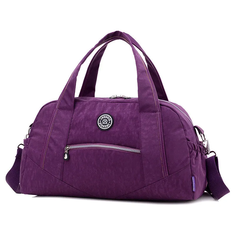 Women's Vintage Casual Tote Travel Bags Waterproof Handbags - Rose/Blue/Black/Red/Purple/Khaki
