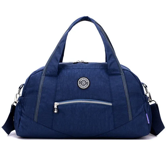 Women's Vintage Casual Tote Travel Bags Waterproof Handbags - Rose/Blue/Black/Red/Purple/Khaki