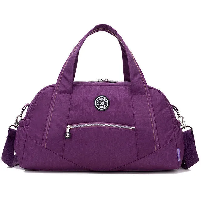 Women's Vintage Casual Tote Travel Bags Waterproof Handbags - Rose/Blue/Black/Red/Purple/Khaki