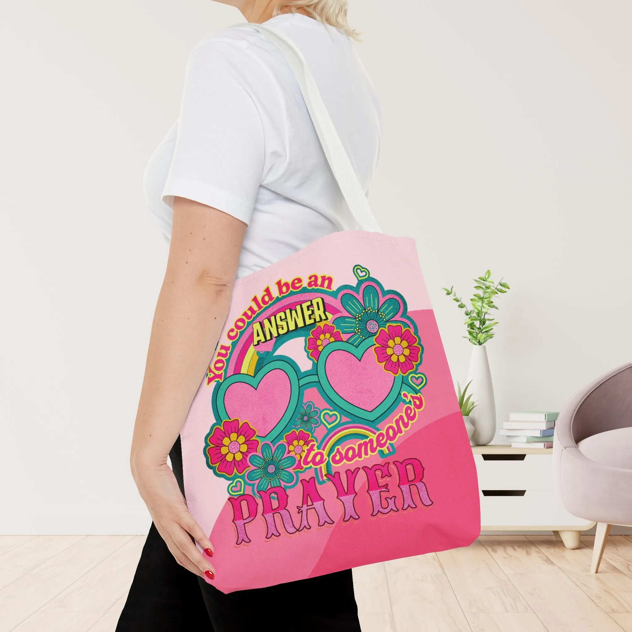 You Could Be an Answer to Someone's Prayer Tote Bag - Christian Tote Bag - 16"