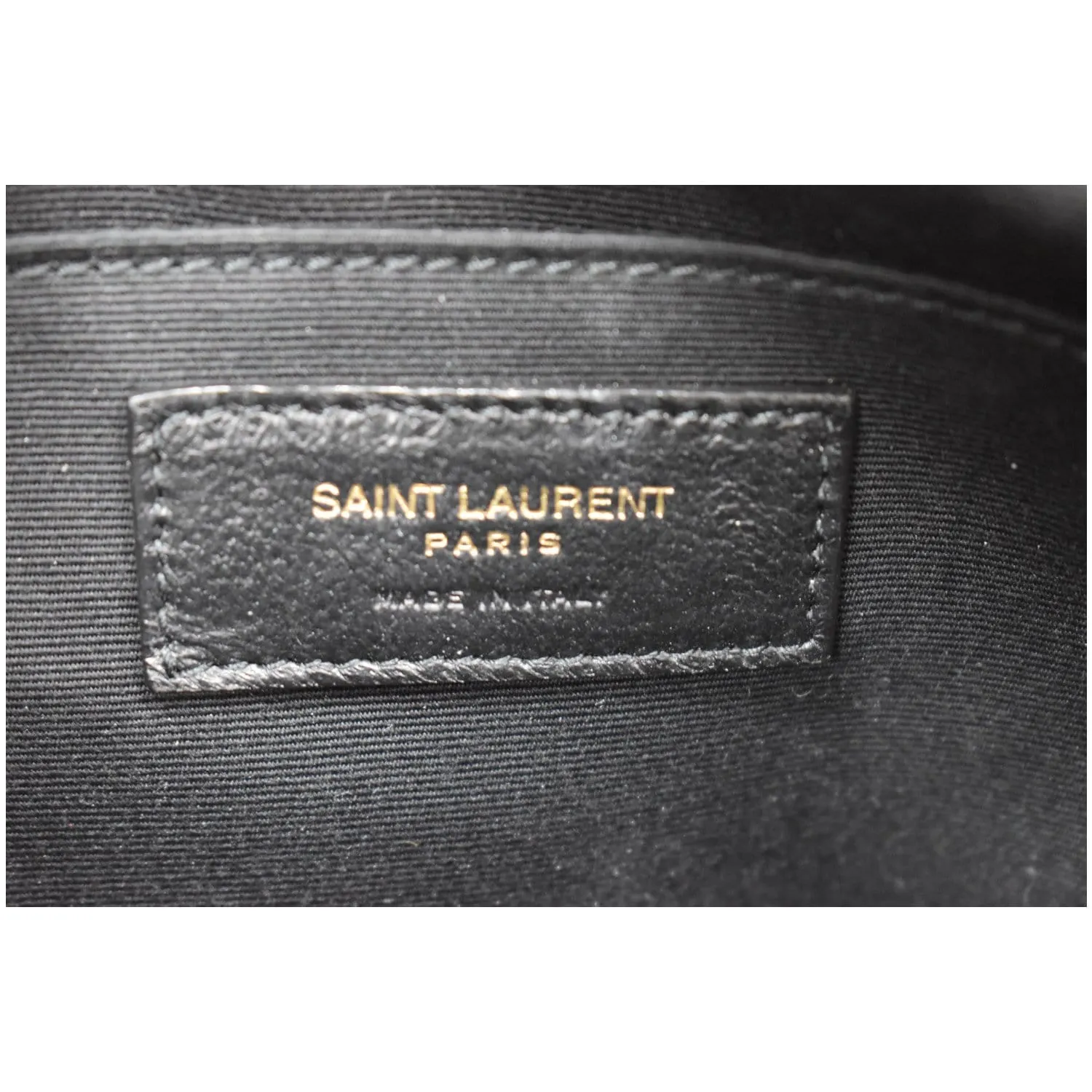 YVES SAINT LAURENT Lou Leather Camera Crossbody Bag Black