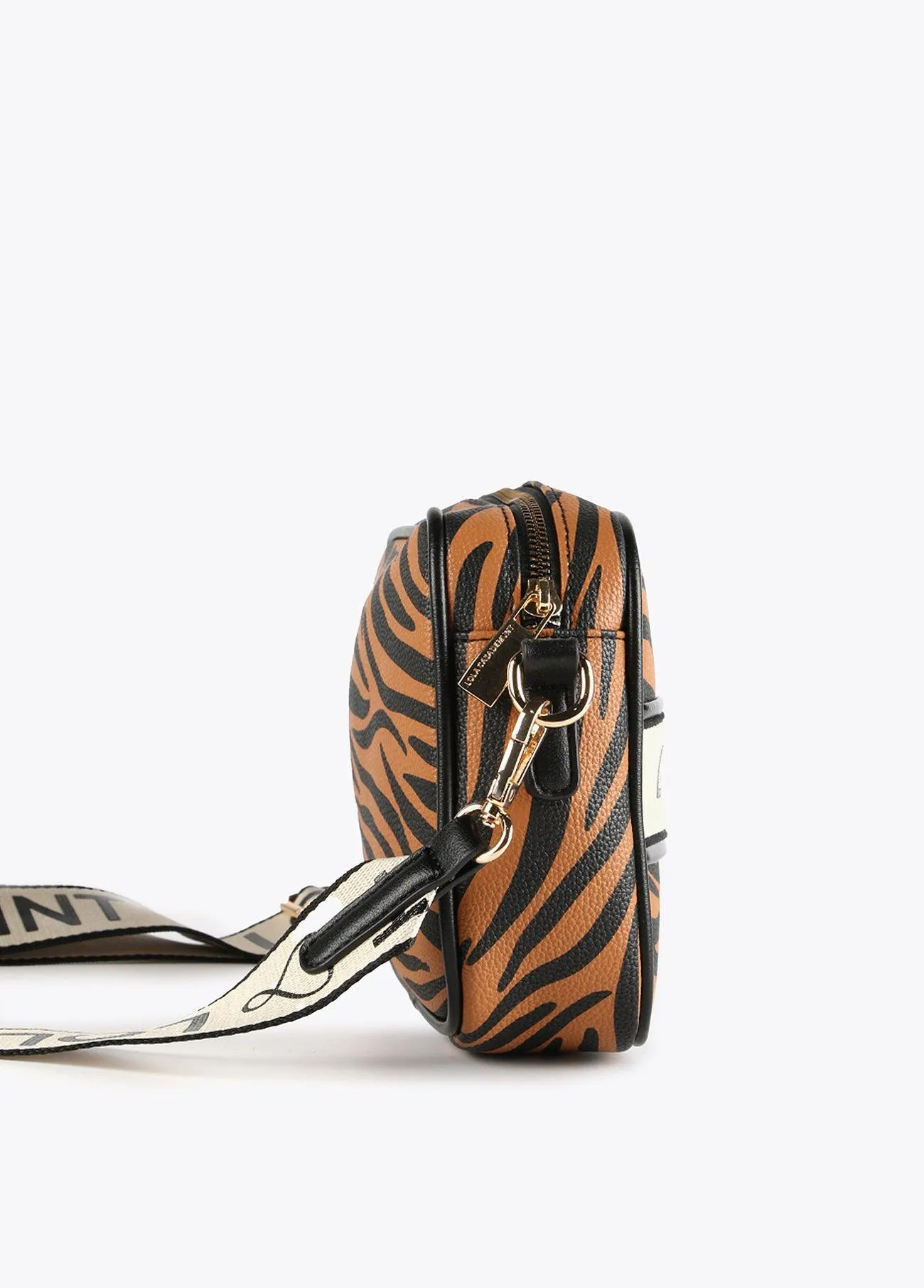 Zebra animal print crossbody bag