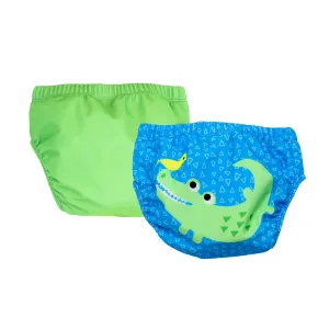 Zoocchini Swim Diaper Set - Alligator