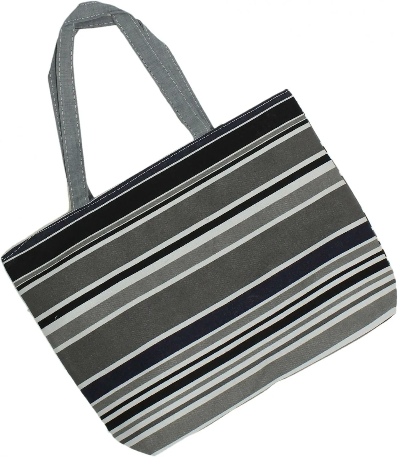 ZUZIFY Over The Shoulder Cotton Canvas Zipper Tote Bag. ZUZ0015 One Size
