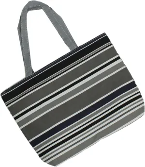 ZUZIFY Over The Shoulder Cotton Canvas Zipper Tote Bag. ZUZ0015 One Size