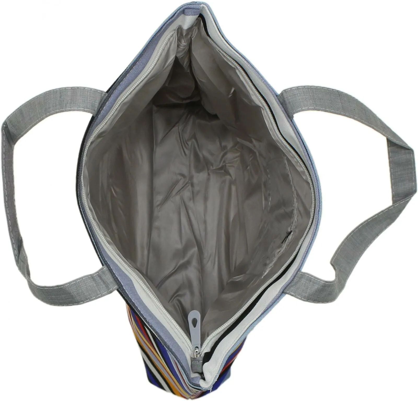 ZUZIFY Over The Shoulder Cotton Canvas Zipper Tote Bag. ZUZ0015 One Size